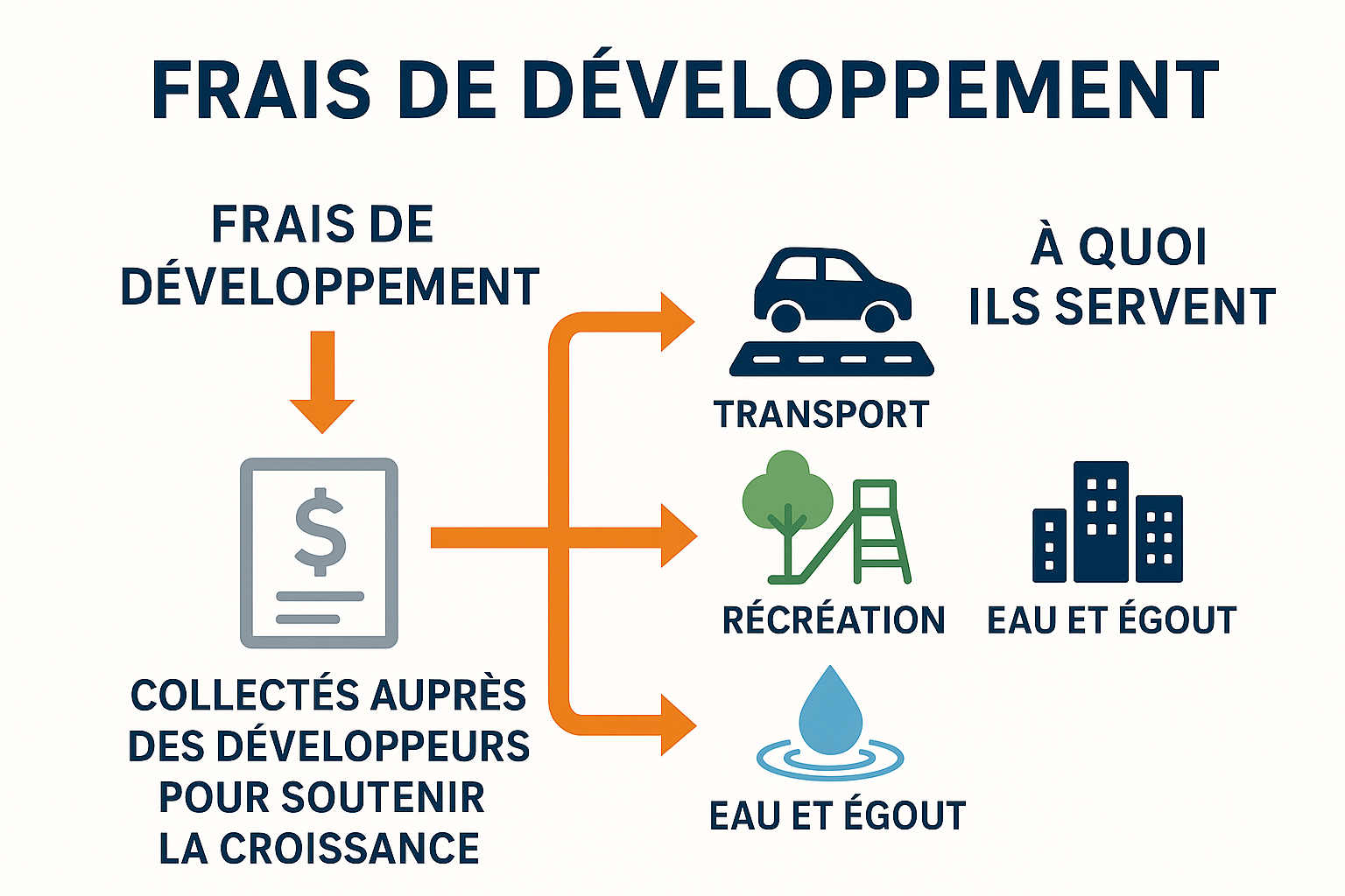 Infographie des Redevances d'aménagement Infographie des Redevances d'aménagement