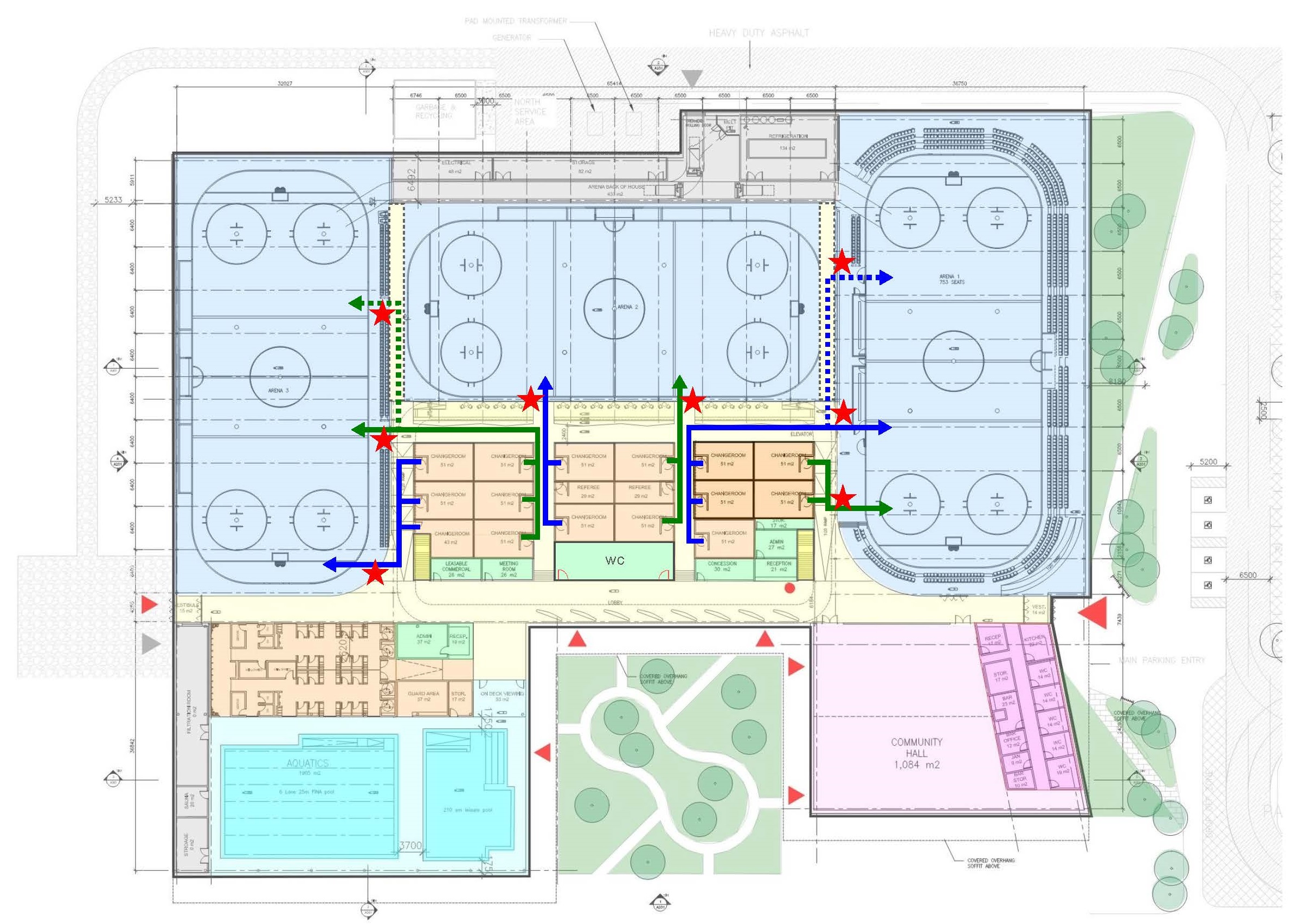 Diagram of the Recreation Complex