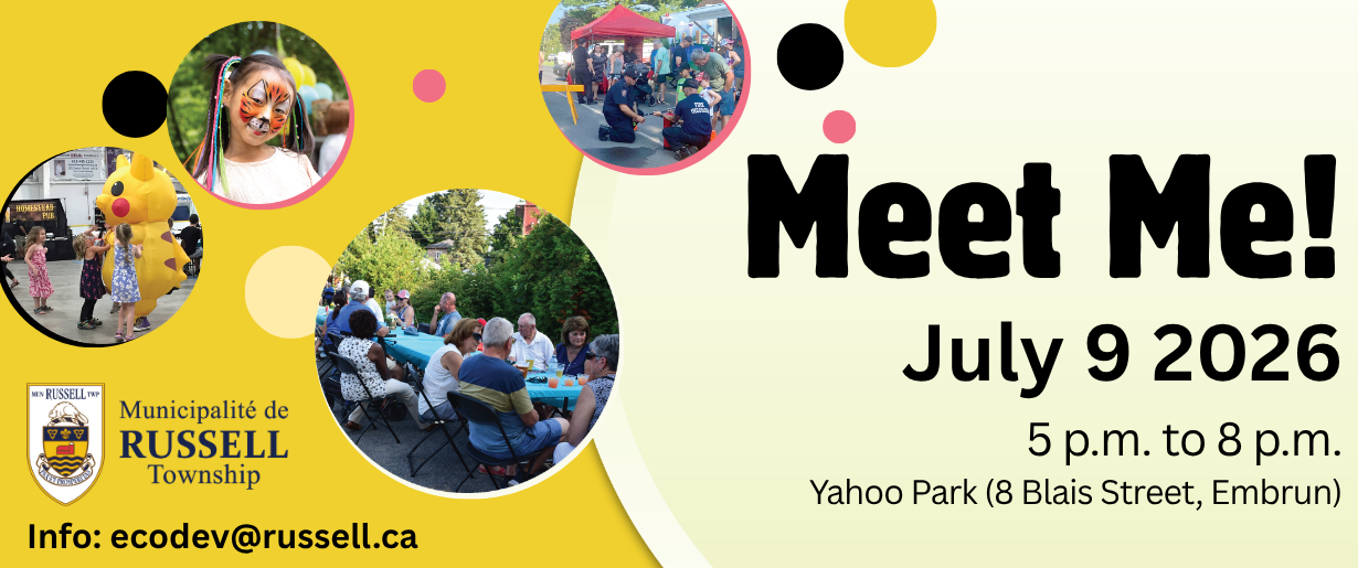 Banner with text "Meet Me"