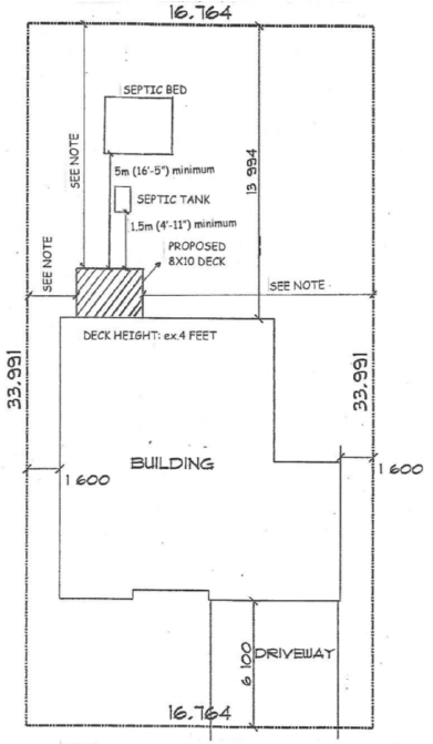 Technical Drawing of a Site Plan