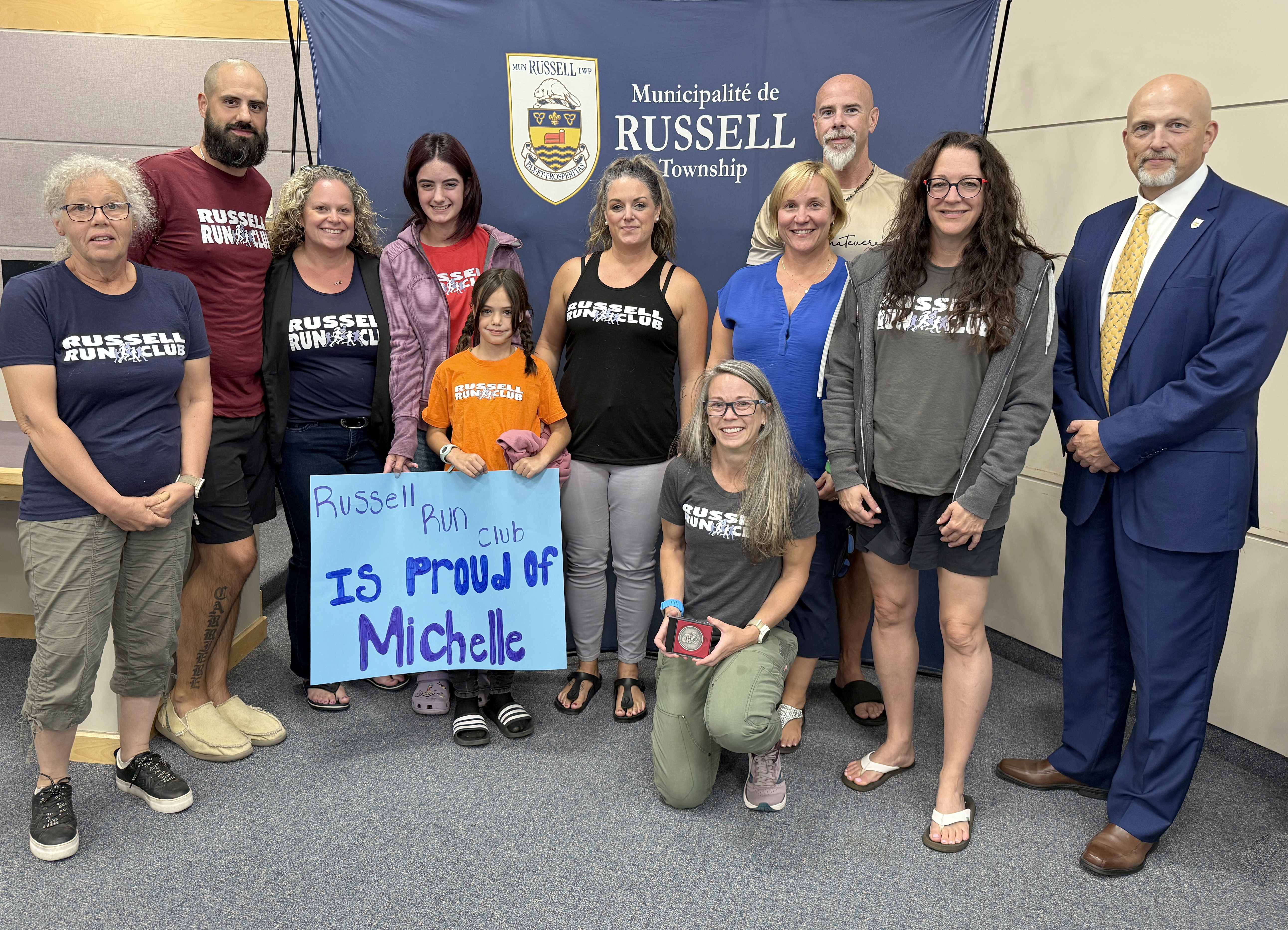 Michelle Leduc with Russell Run group