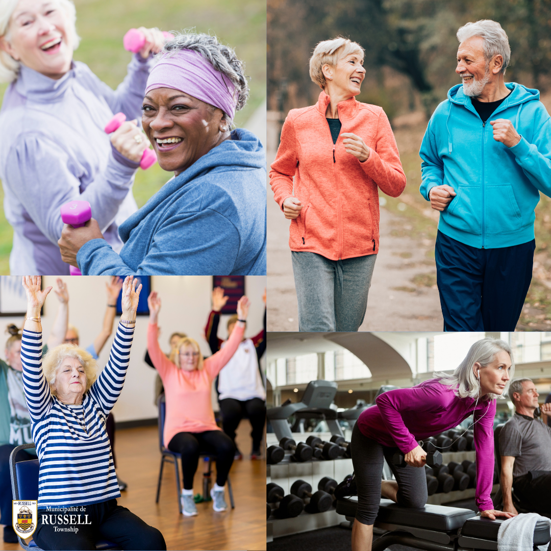 Seniors doing exercise