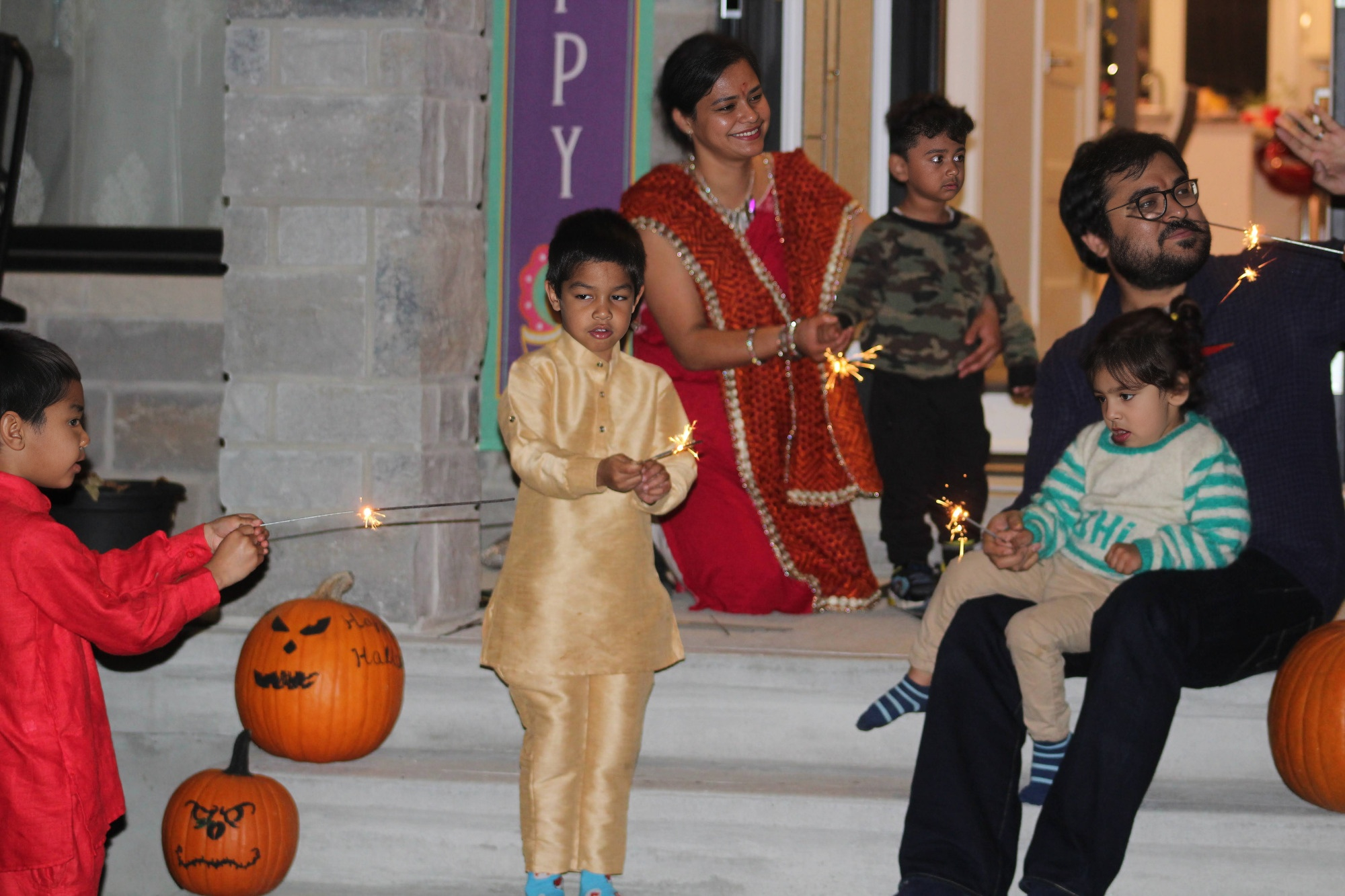 Neeraj and family celebrate Diwali