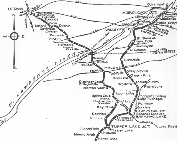 Carte New York Central