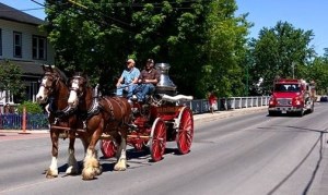 restored Silsby pumper on June 6th 2015