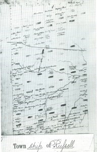 1825 Map of the Township with Owner Names