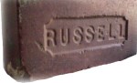 Une unité de brique de Russell, un peu plus grande que les briques modernes d'aujourd'hui.
