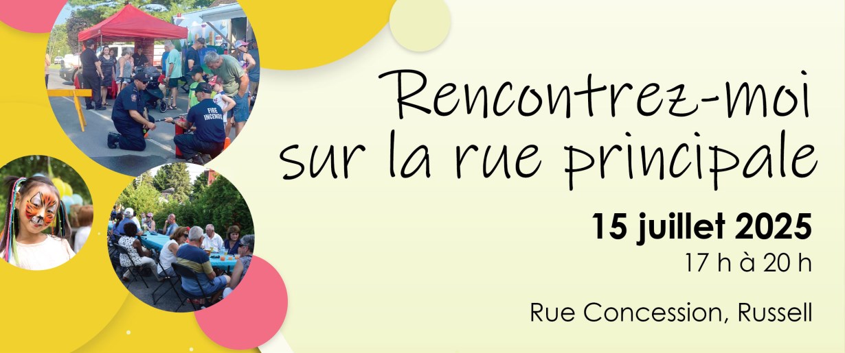 Bannière titre de Rencontrez-moi sur la rue principale