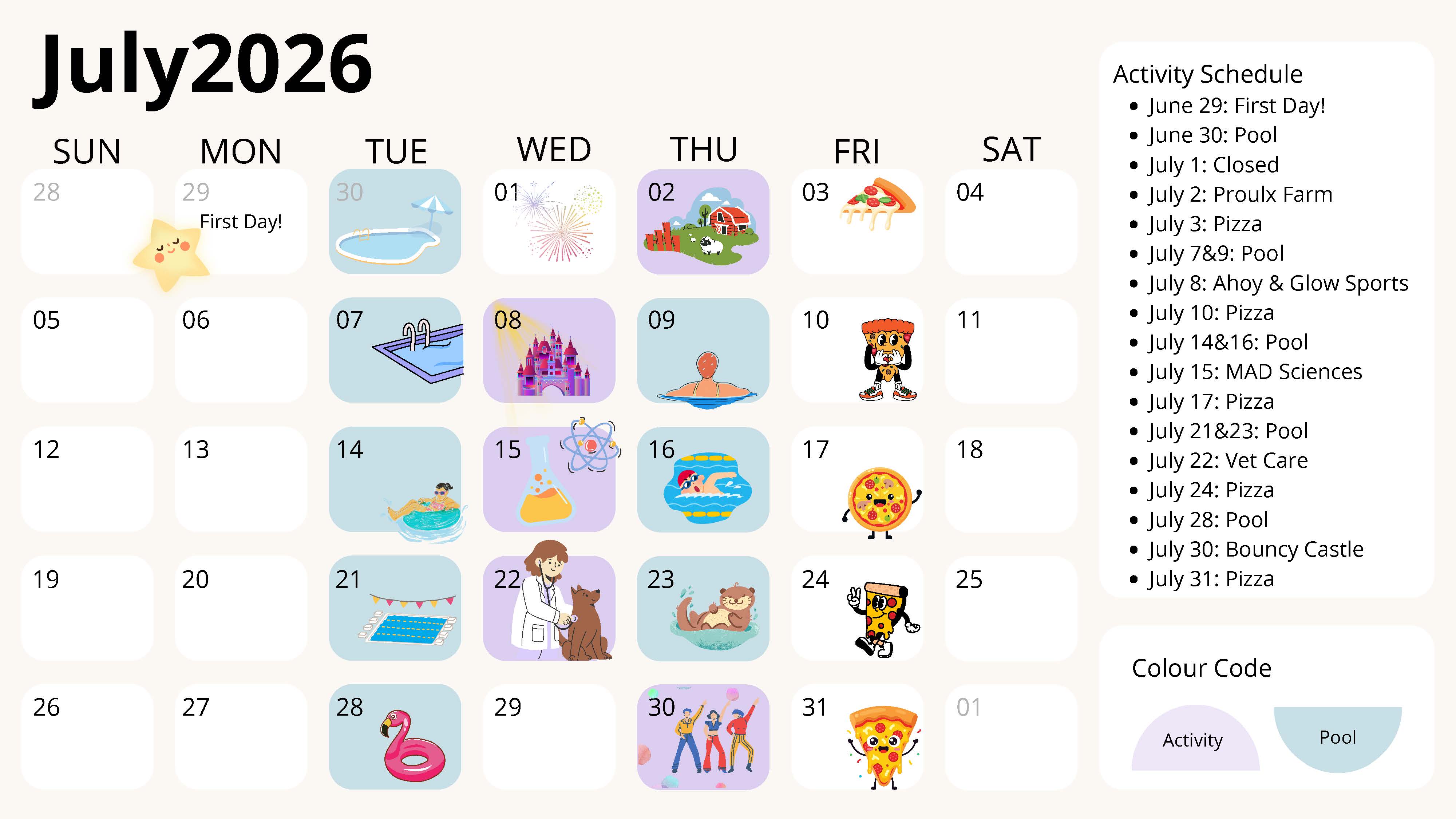 July Programming