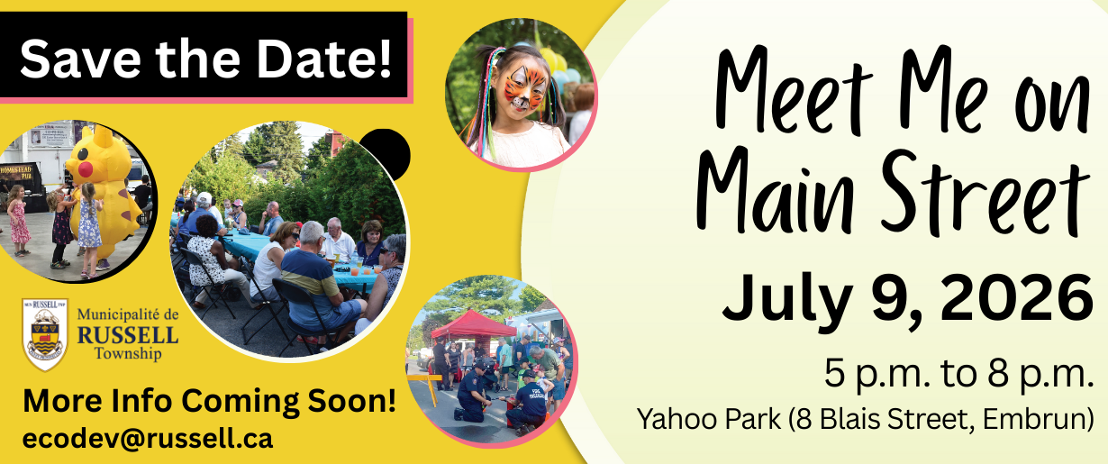 Banner with text "Meet Me on Main Street"