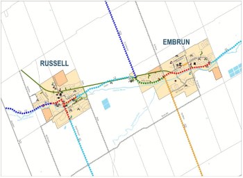 Map of Cycling Routes in the Township