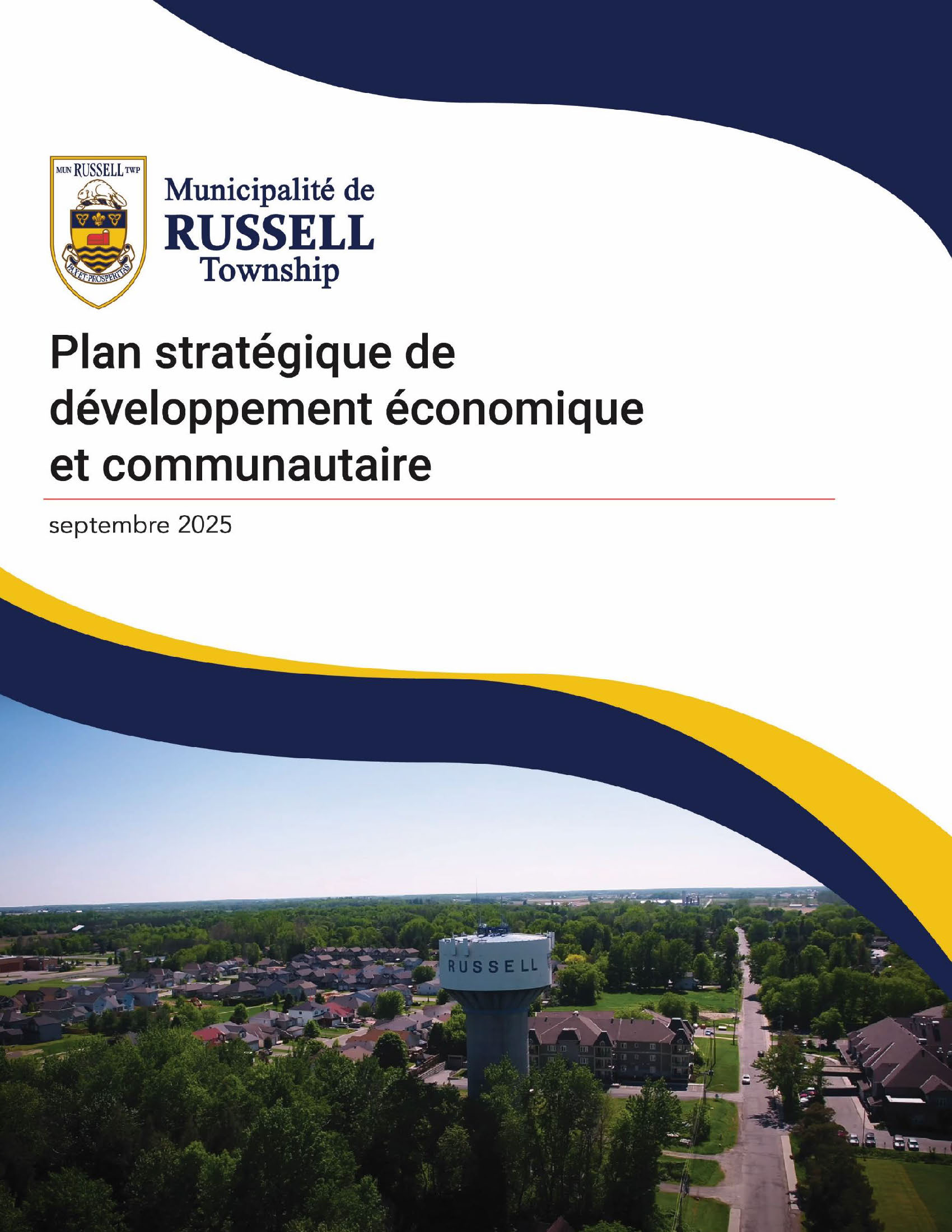 Couverture du plan stratégique